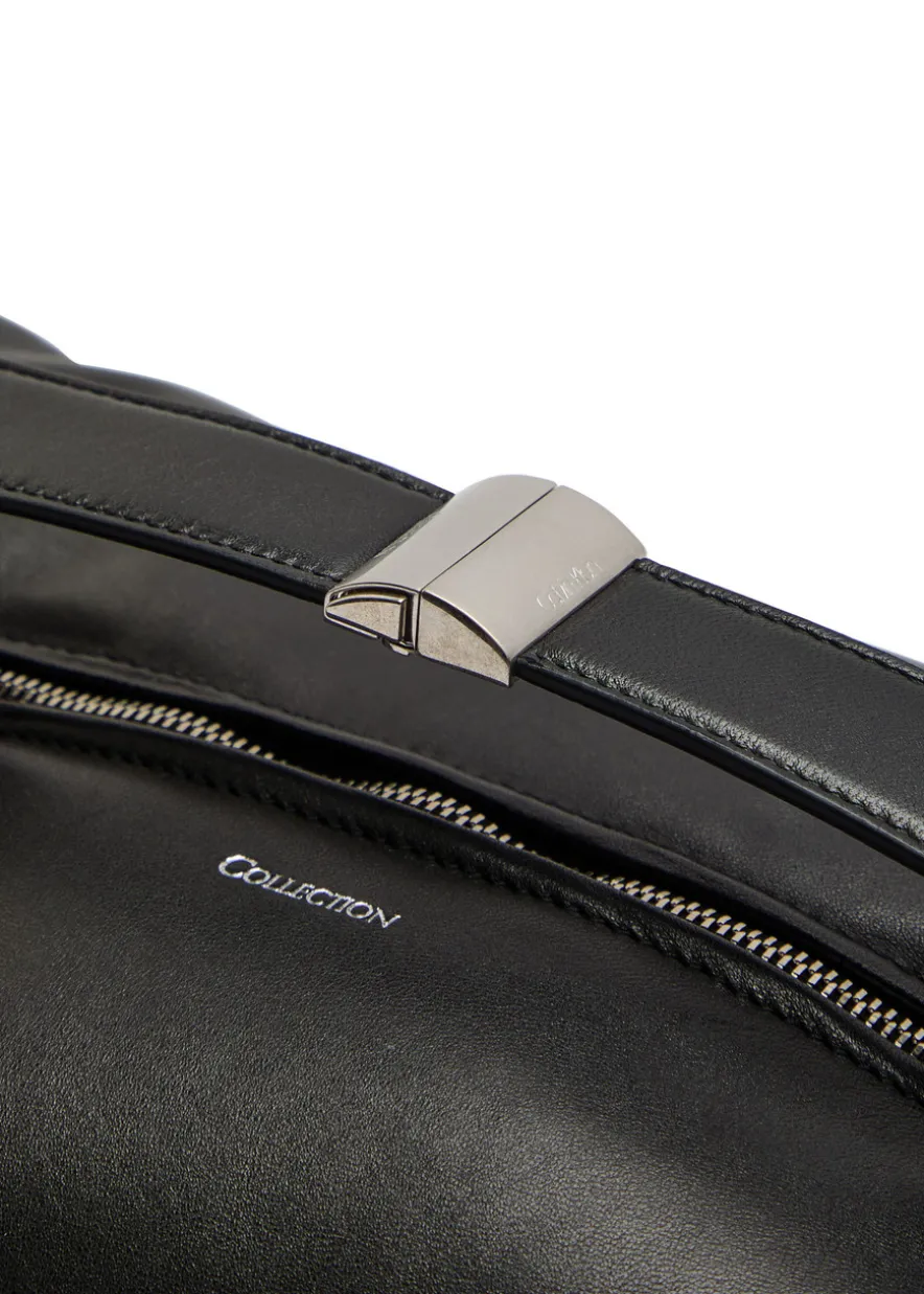 Andy leather top handle bag