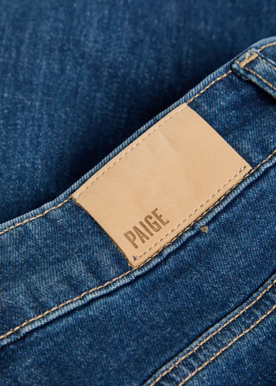 Anessa patch pockets wide-leg stretch-denim jeans