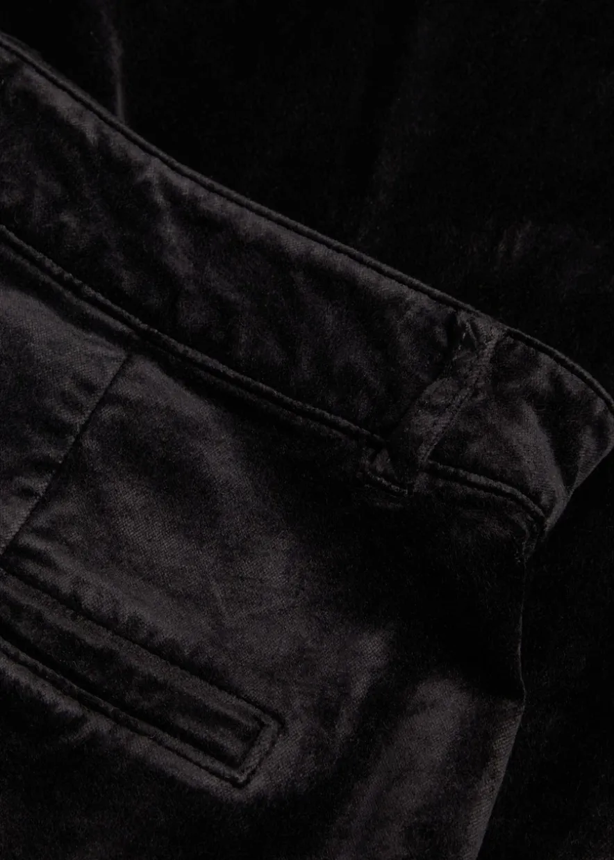 Anessa wide-leg velvet trousers