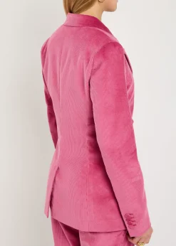 Angela double-breasted corduroy blazer