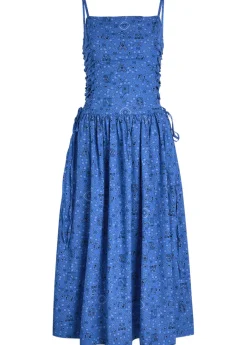 Angelina paisley-print cotton midi dress