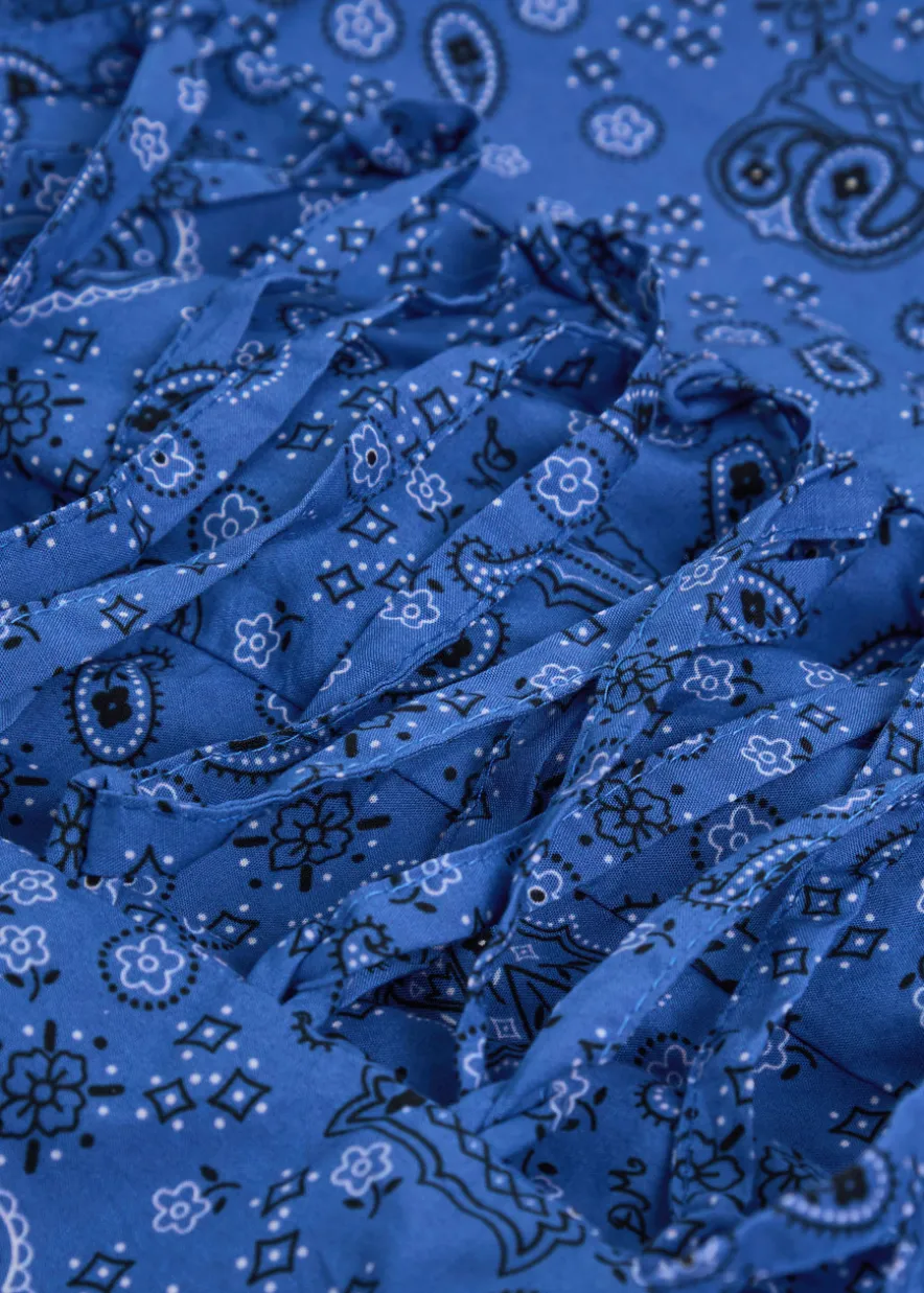 Angelina paisley-print cotton midi dress