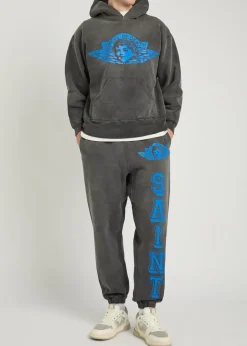 Angel of Death printed cotton sweatpants