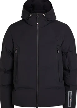 Angren hooded padded quilted shell ski jacket