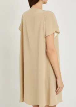Anika satin-twill mini dress