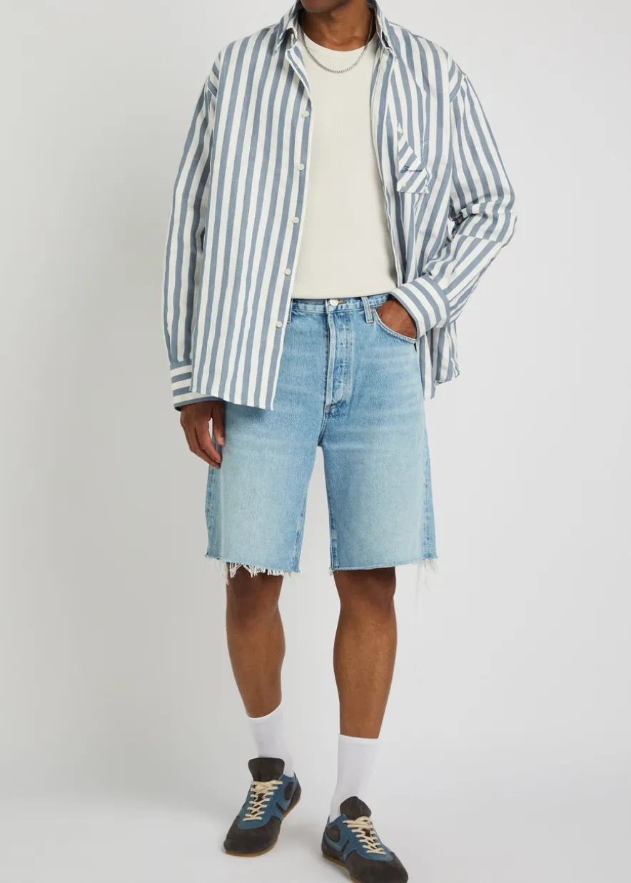 Anson frayed denim shorts