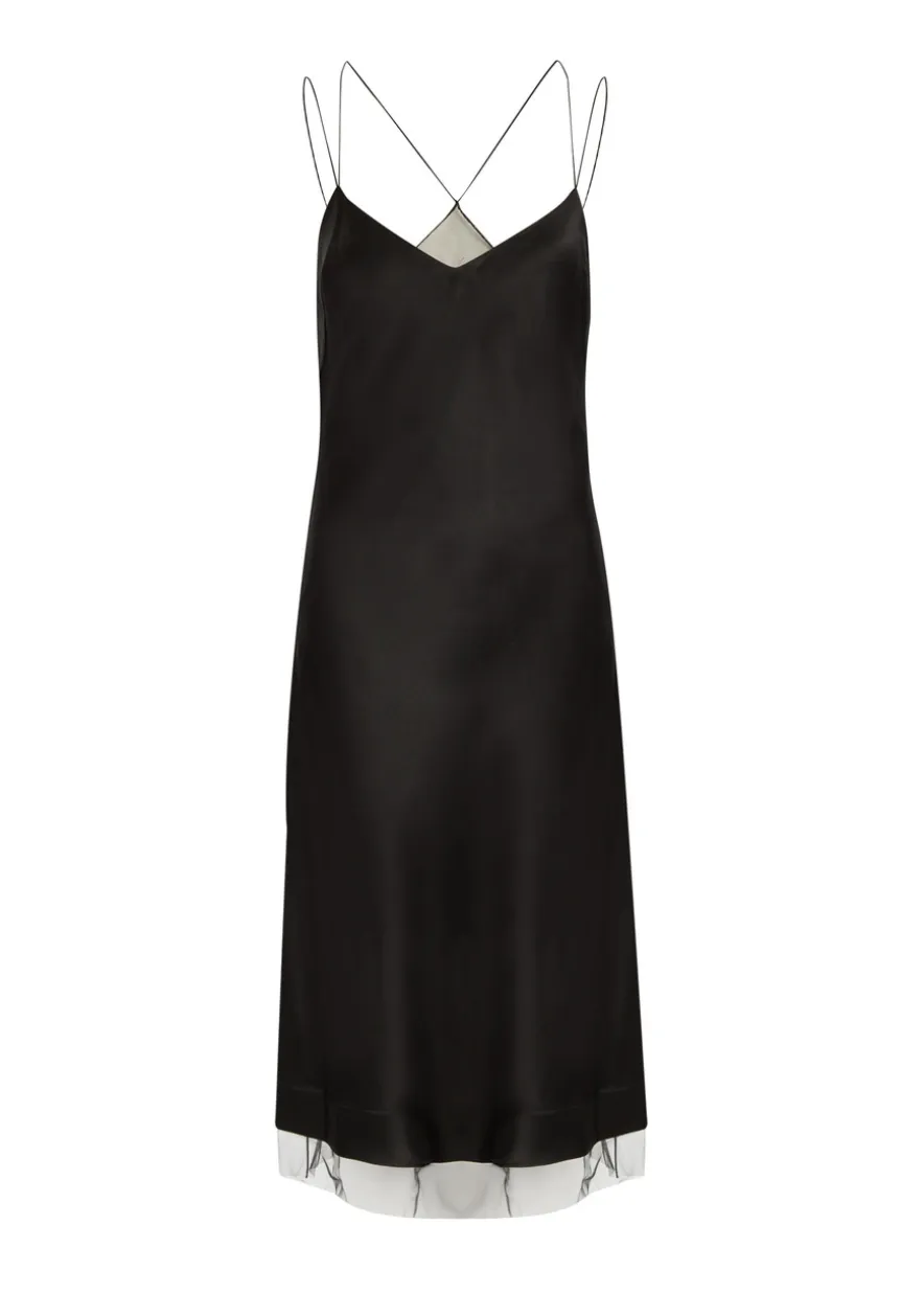 Antea cut-out satin midi dress