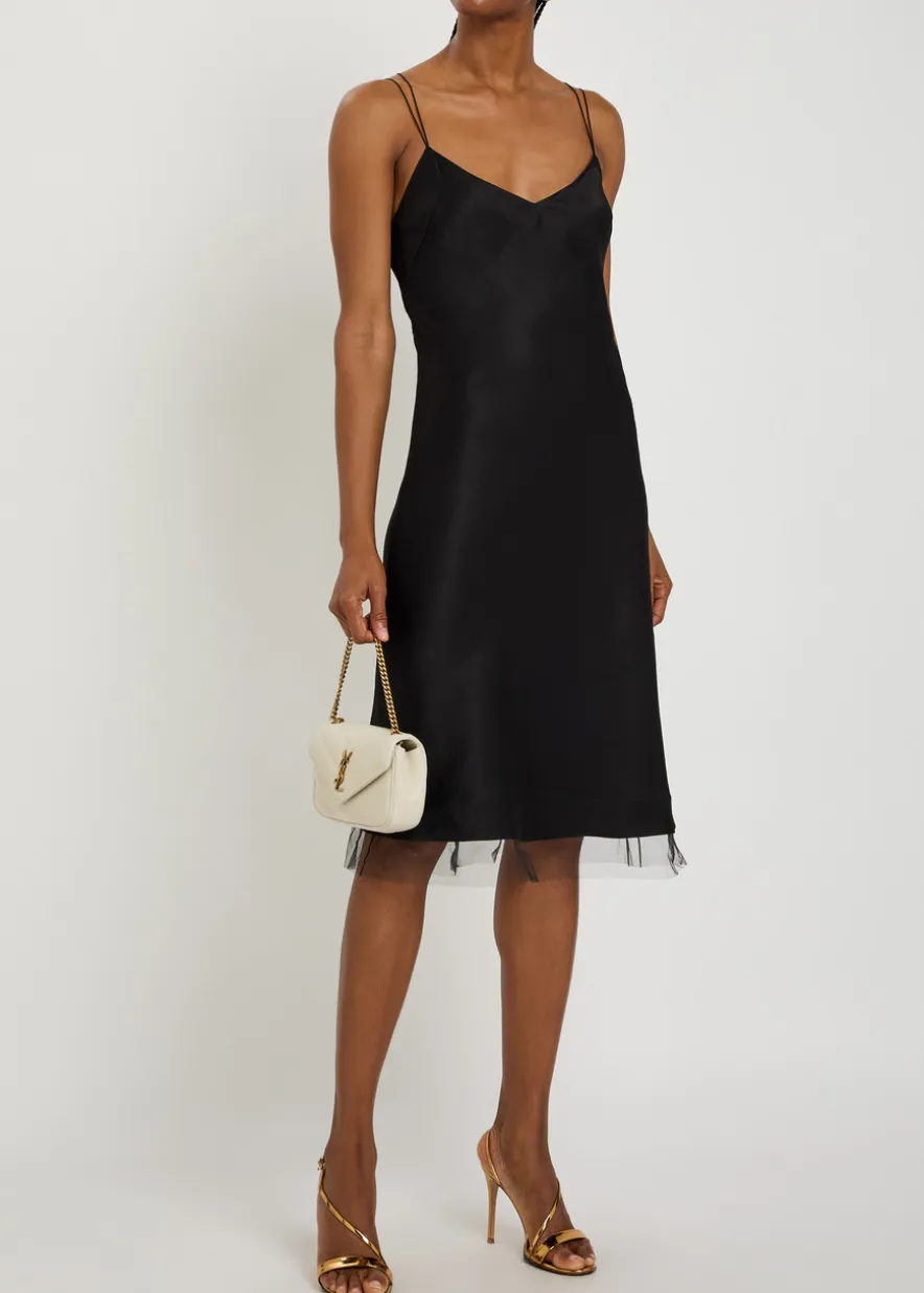Antea cut-out satin midi dress
