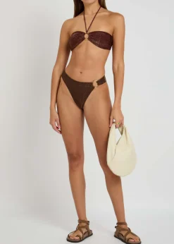 Apalulco metallic bikini briefs