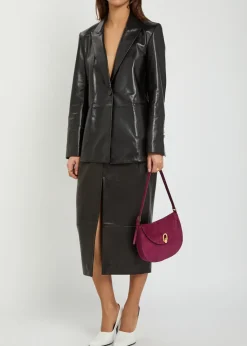 Arden leather blazer