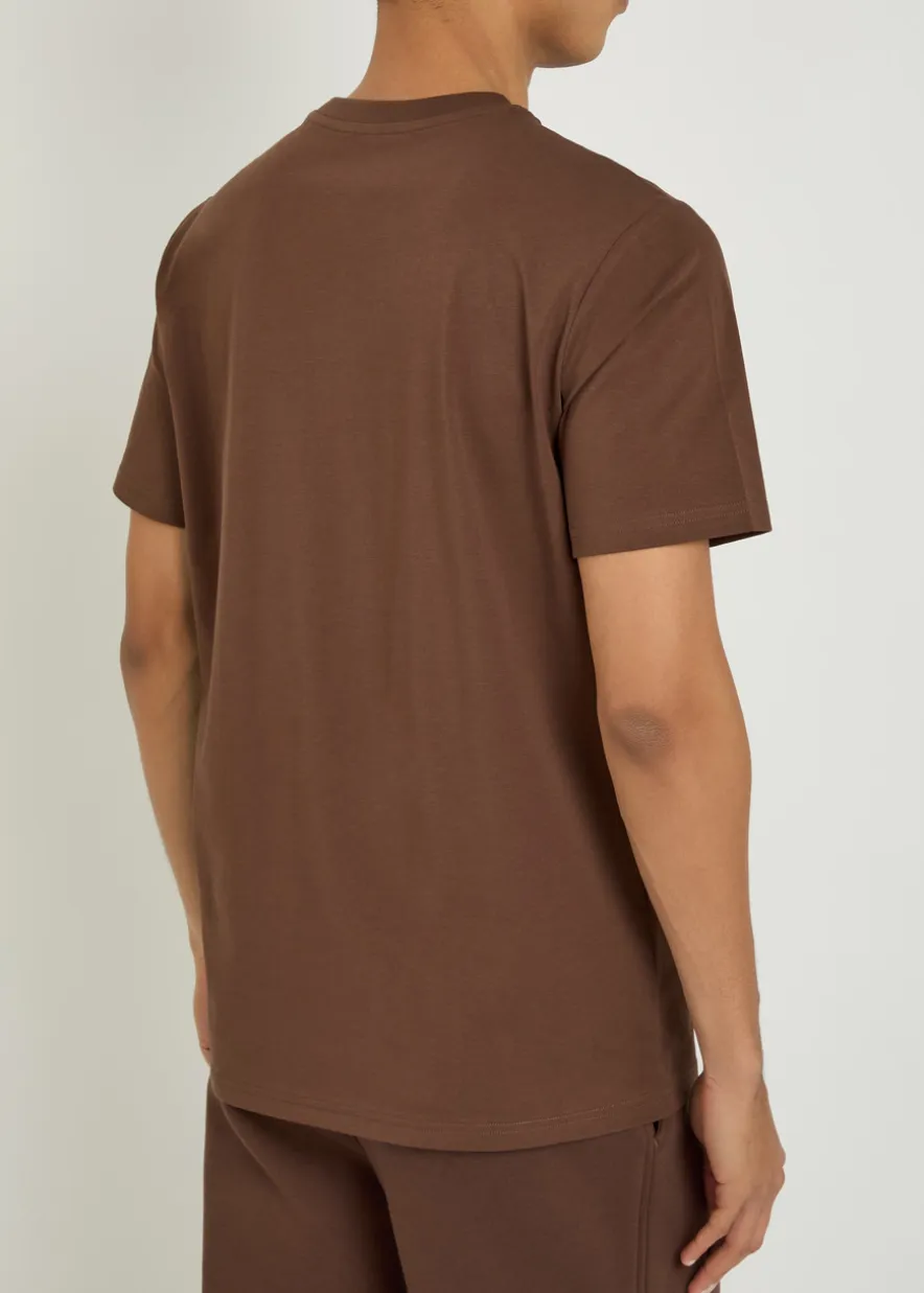 Arensby logo-embroidered cotton T-shirt