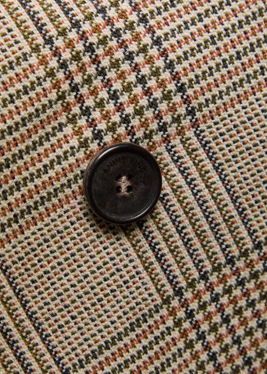 Aretha checked wool blazer