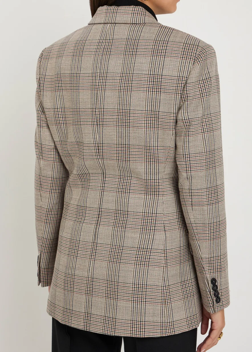 Aretha checked wool blazer