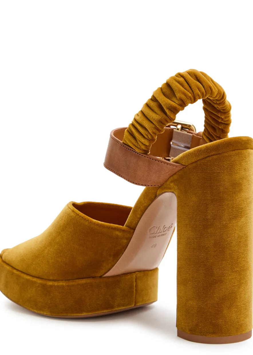Aria suede platform sandals