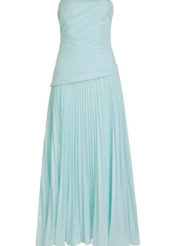 Arie draped poplin midi dress