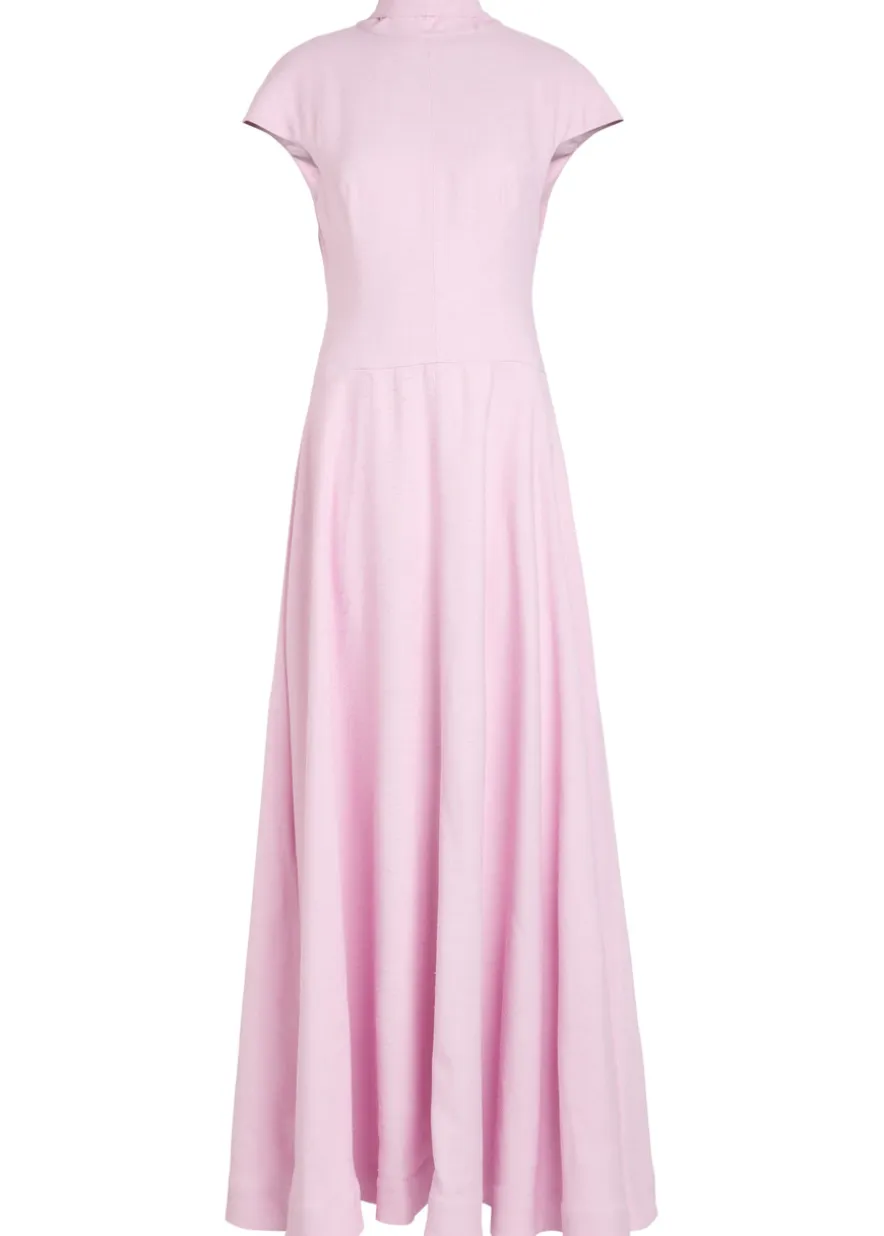 Arielle reverse collar maxi dress