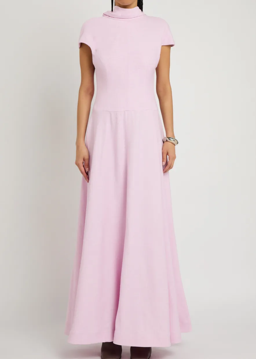 Arielle reverse collar maxi dress
