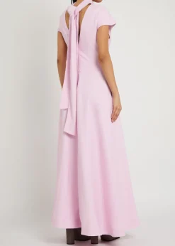 Arielle reverse collar maxi dress