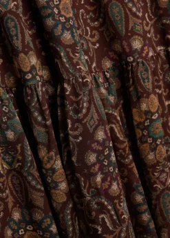 Aries patterned silk mini dress