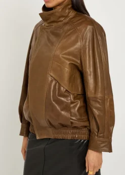 Ariste leather bomber jacket