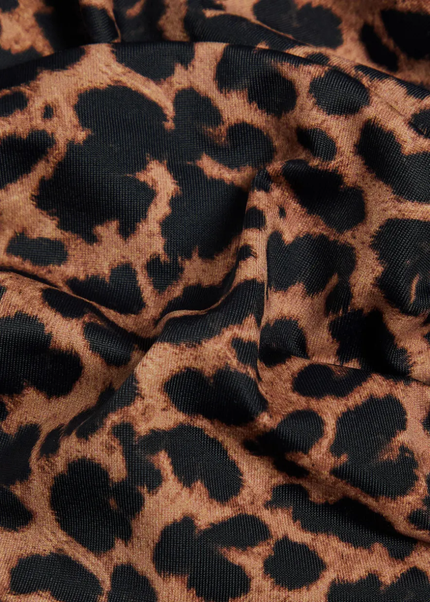Aruba leopard-print bikini top