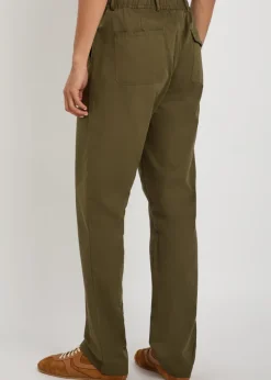 Ashdown straight-leg cotton trousers