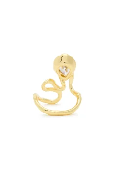 Asterales Floating Vine 14kt gold-plated ring