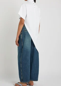 Asymmetric cotton T-shirt