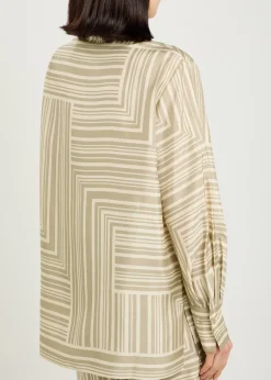 Atlan printed silk shirt