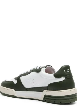 Atom panelled faux leather sneakers