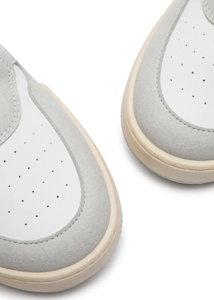Atom panelled faux leather sneakers