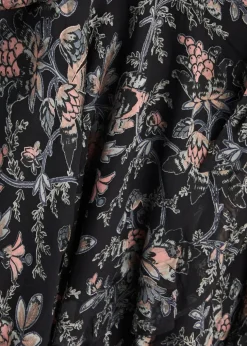 Audriana floral-applique mesh wrap mini dress