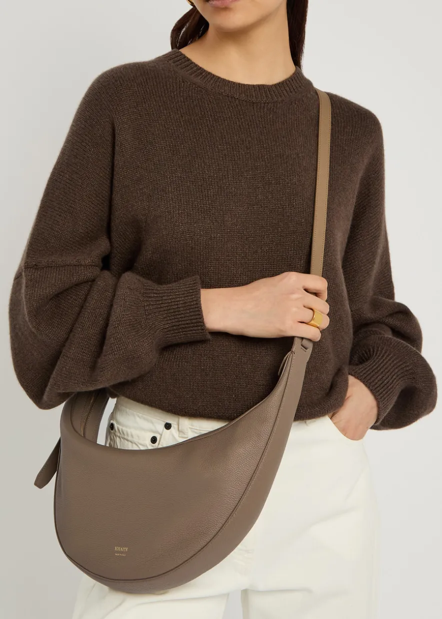 Augustina grained leather cross-body bag