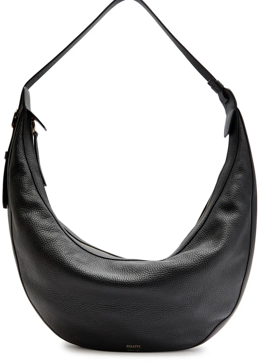 Augustina grained leather shoulder bag
