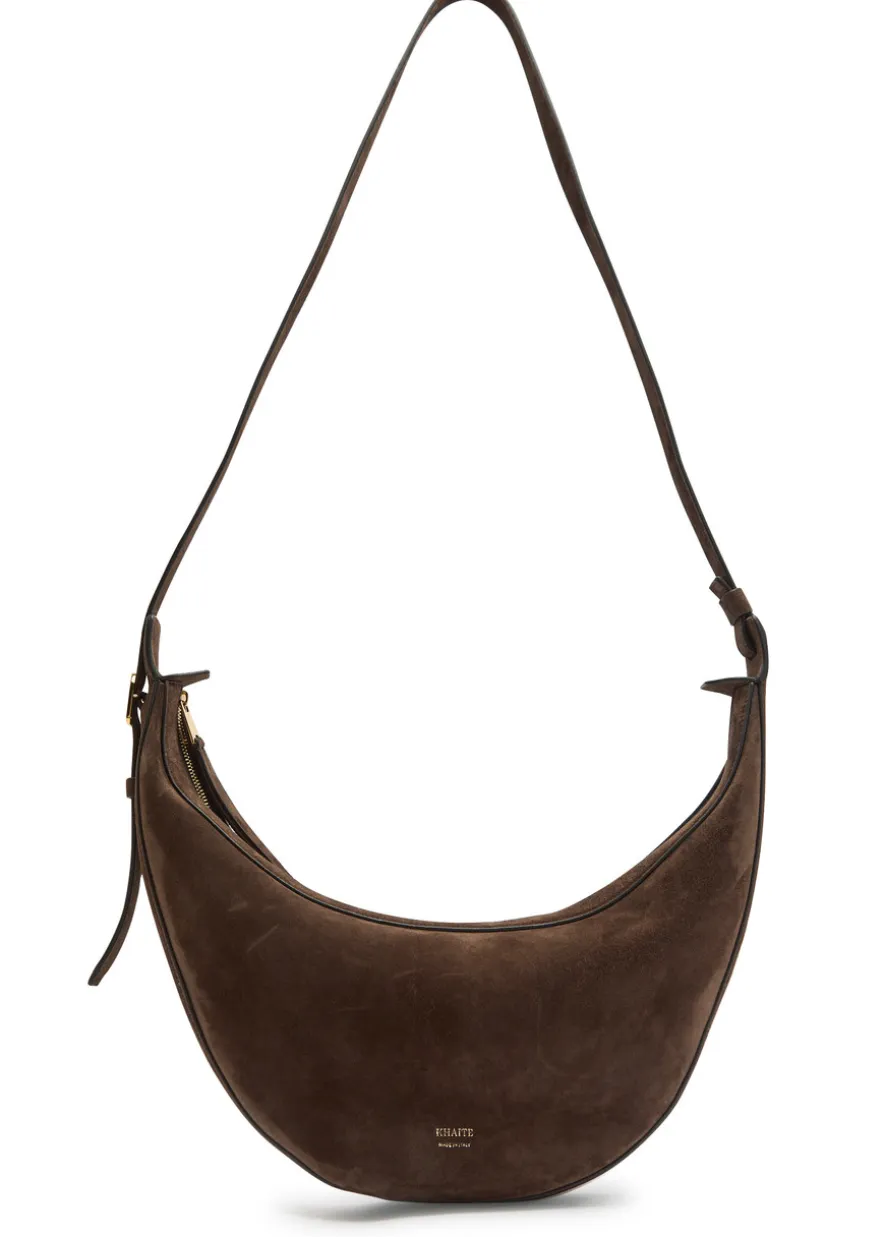 Augustina suede cross-body bag
