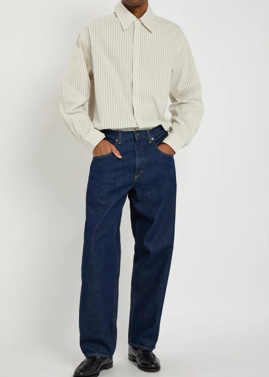 Aurel striped cotton-poplin shirt