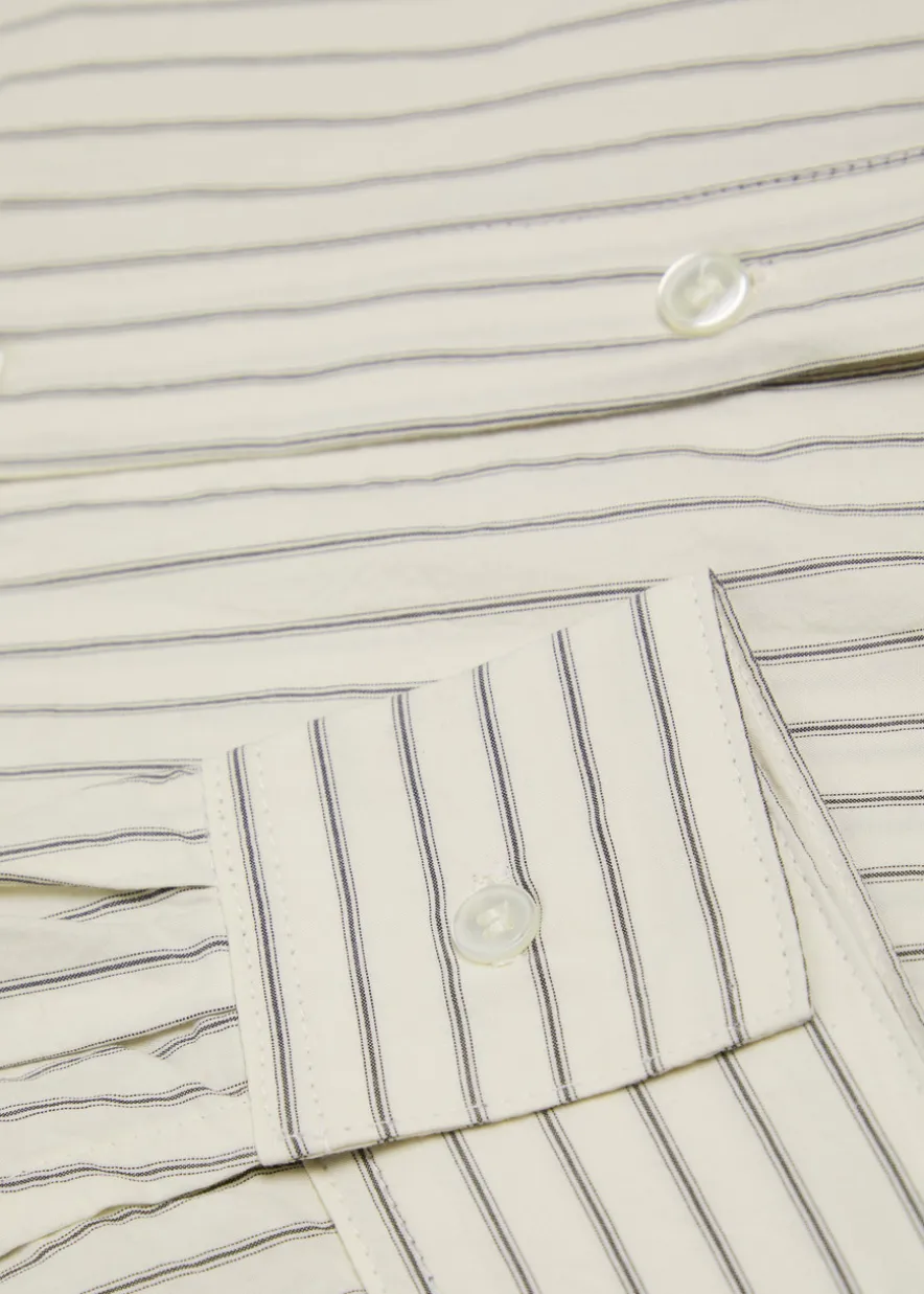 Aurel striped cotton-poplin shirt