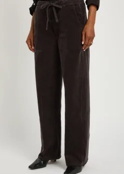 Aurora straight-leg corduroy trousers