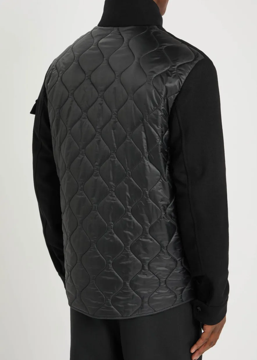 Avoine panelled wool and shell jacket