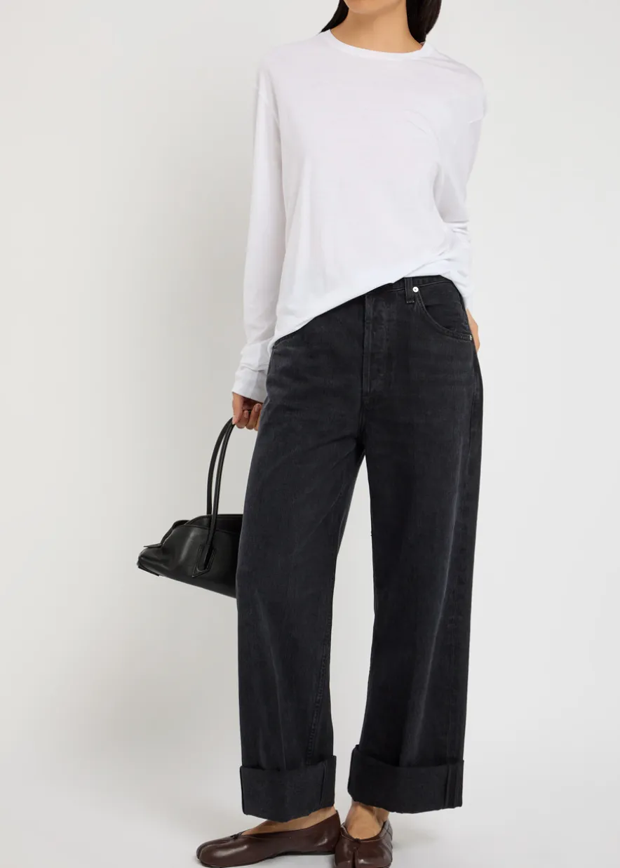 Ayla Baggy Cuffed Crop jeans