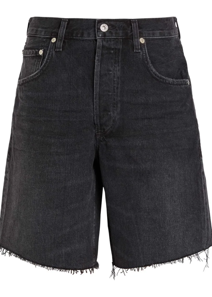 Ayla frayed denim shorts