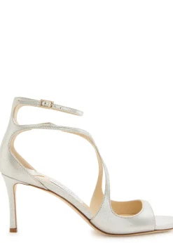 Azia 75 metallic leather sandals