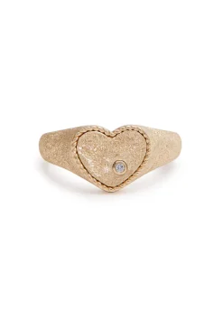 Baby Chevaliere glittered pinky ring