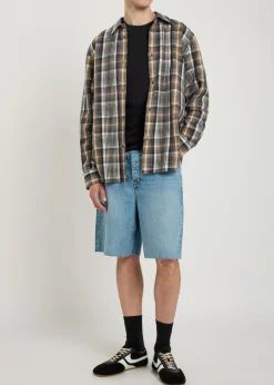Baggy denim shorts