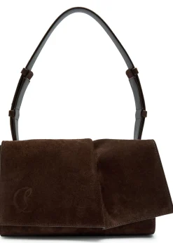 Baggy suede shoulder bag