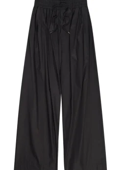 Balloon-leg cotton-poplin trousers