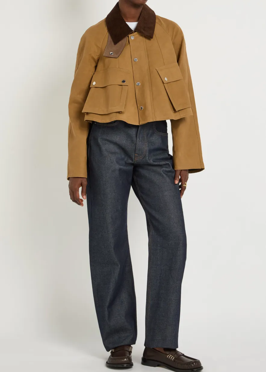 Barn corduroy collar cotton jacket