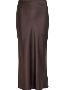 Bar silk midi skirt