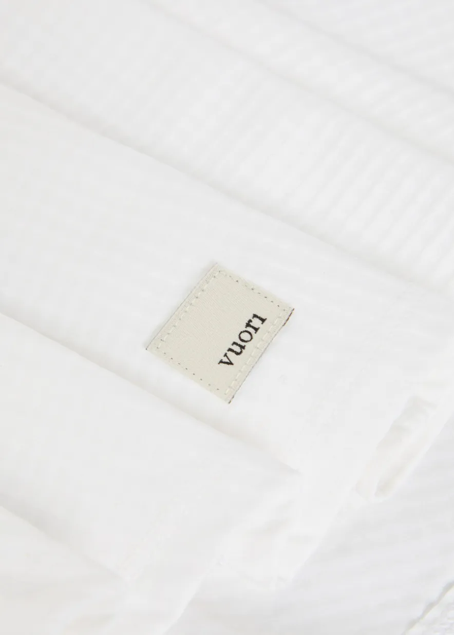 Baseline gingham stretch-jersey mini tennis skirt