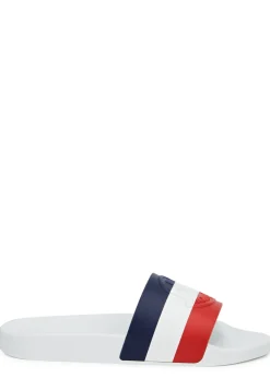 Basile striped rubber sliders